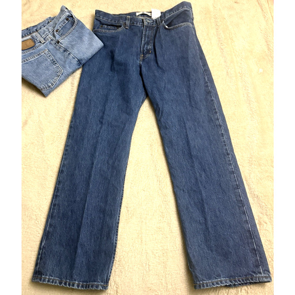 Men's GAP Jeans 34 x 32 Easy Fit Lot of 2 Blue 100% Cotton Made in Mexico - Picture 5 of 12